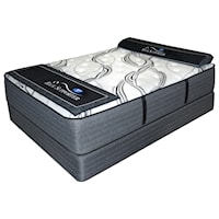 Full Firm Tight Top Independent Coil Mattress and Low Profile Foundation