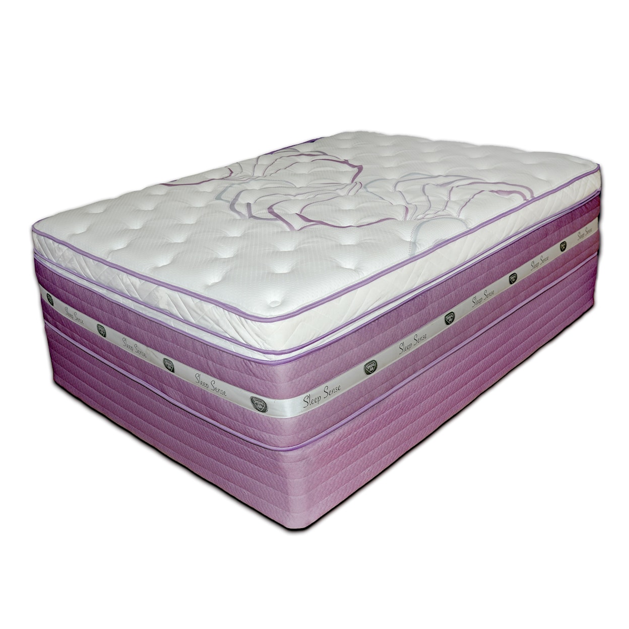 Spring Air Sleep Sense Purple Cal King 16" Hybrid Box Top Mattress