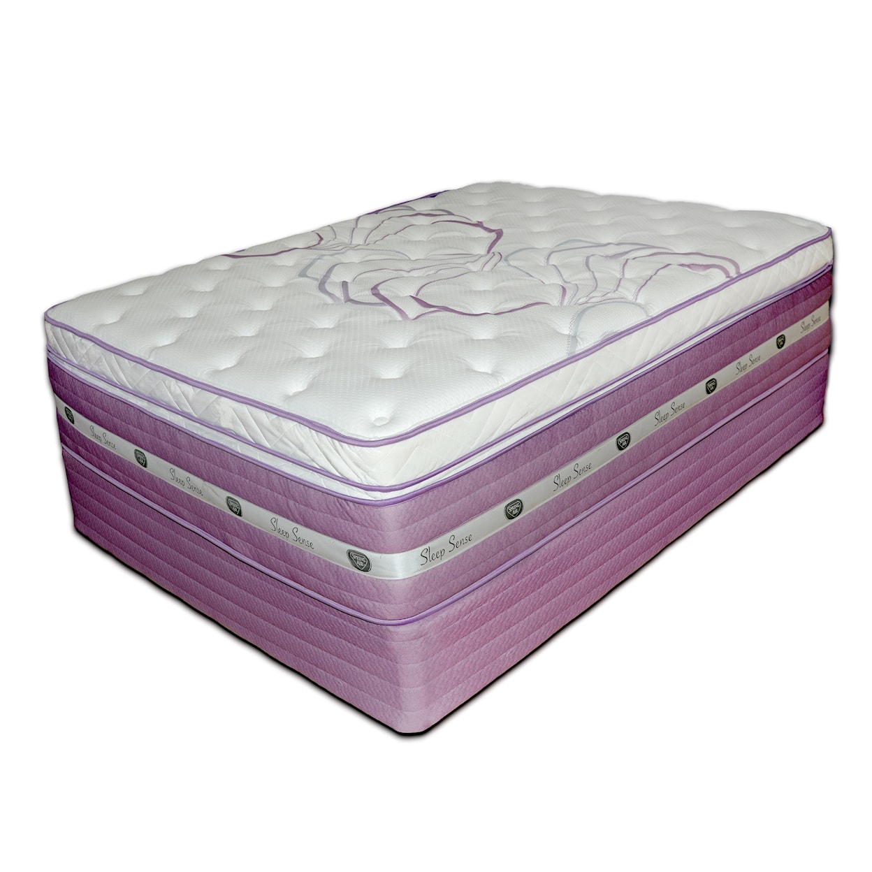 Spring Air Sleep Sense Purple Queen 16" Hybrid Box Top Mattress