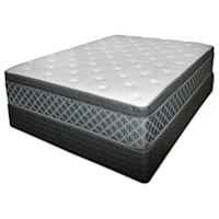 Queen Plush Pillow Top Mattress and Eco-Wood Foundation