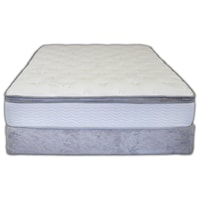 Twin Extra Long Euro Pillow Top Mattress and Eco-Flex Wood Foundation