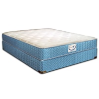 Full Luxury Firm Mattress and 9" Wood Foundation