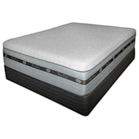 Queen Cool Gel Hybrid Mattress and Extra Sturdy Foundation
