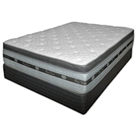 Queen Pillow Top Hybrid Mattress and Extra Sturdy Foundation