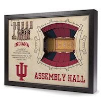 INDIANA HOOSIERS STADIUMVIEW 3D WALL ART - ASSEMBLY HALL