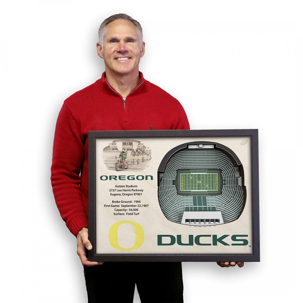 StadiumViews Wall Art OREGON DUCKS STADIUMVIEW 3D WALL ART - AUTZE