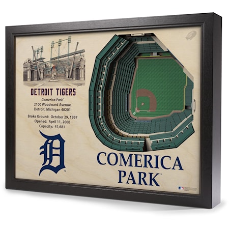 DETROIT TIGERS STADIUMVIEW 3D WALL ART - COM