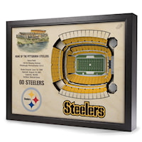 PITTSBURGH STEELERS STADIUMVIEW 3D WALL ART - HEINZ FIELD