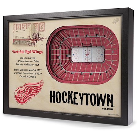 DETROIT RED WINGS STADIUMVIEW 3D WALL ART - 