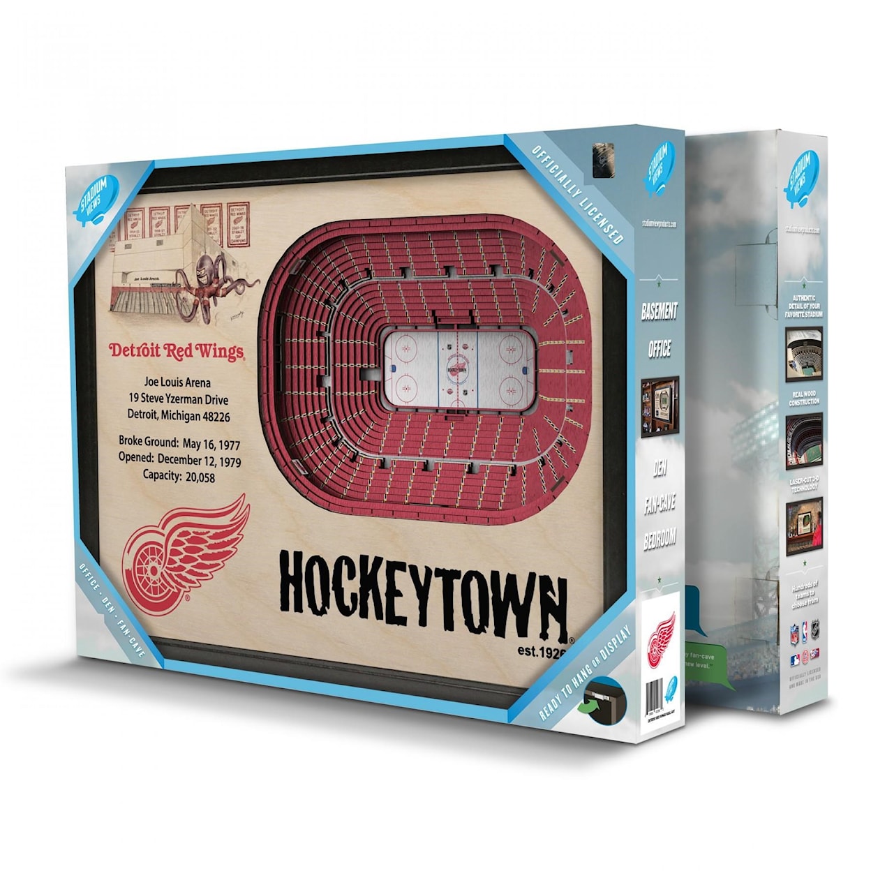 StadiumViews Wall Art DETROIT RED WINGS STADIUMVIEW 3D WALL ART - 