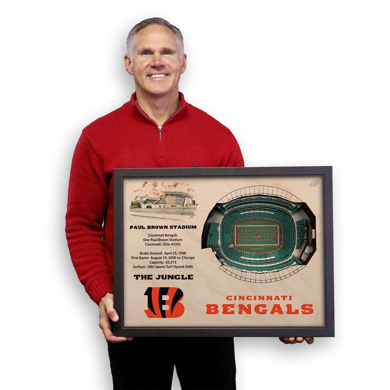 StadiumViews Wall Art CINCINNATI BENGALS STADIUMVIEW 3D WALL ART -