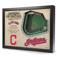 CLEVELAND INDIANS STADIUMVIEW 3D WALL ART - PROGRESSIVE FIELD