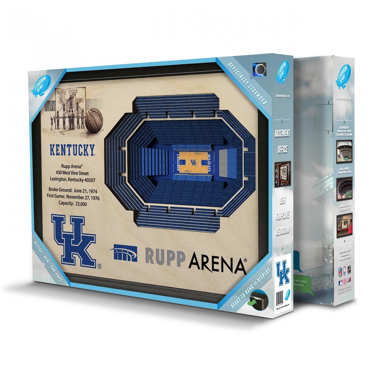 StadiumViews Wall Art KENTUCKY WILDCATS STADIUMVIEW 3D WALL ART - 