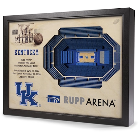 KENTUCKY WILDCATS STADIUMVIEW 3D WALL ART - 