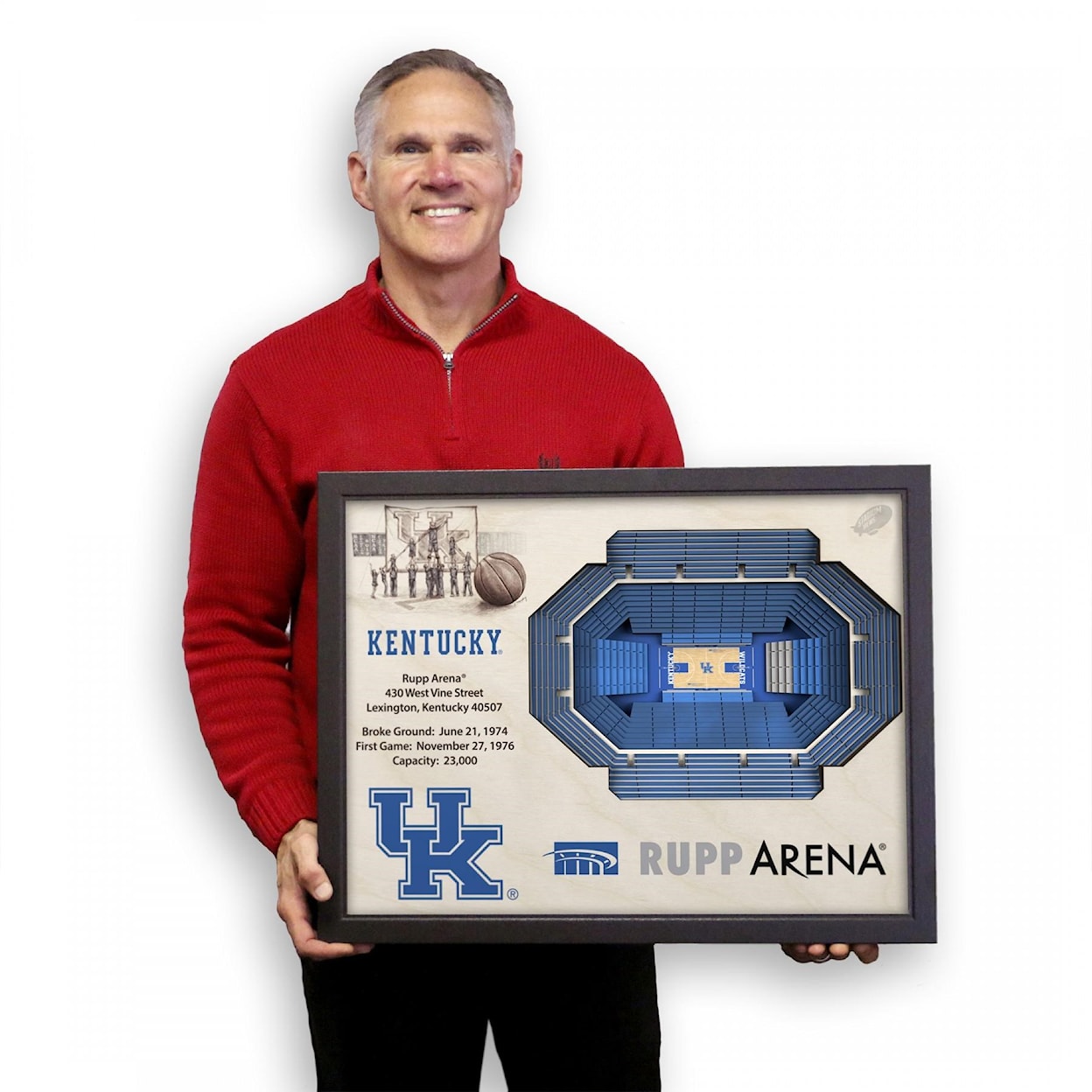 StadiumViews Wall Art KENTUCKY WILDCATS STADIUMVIEW 3D WALL ART - 