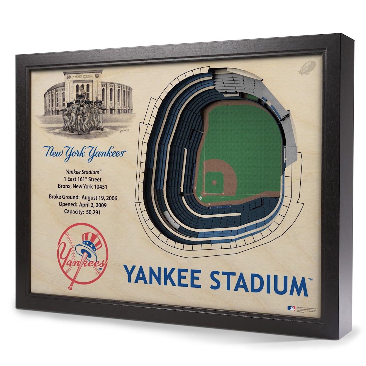 StadiumViews Wall Art NEW YORK YANKEES STADIUMVIEW 3D WALL ART - Y