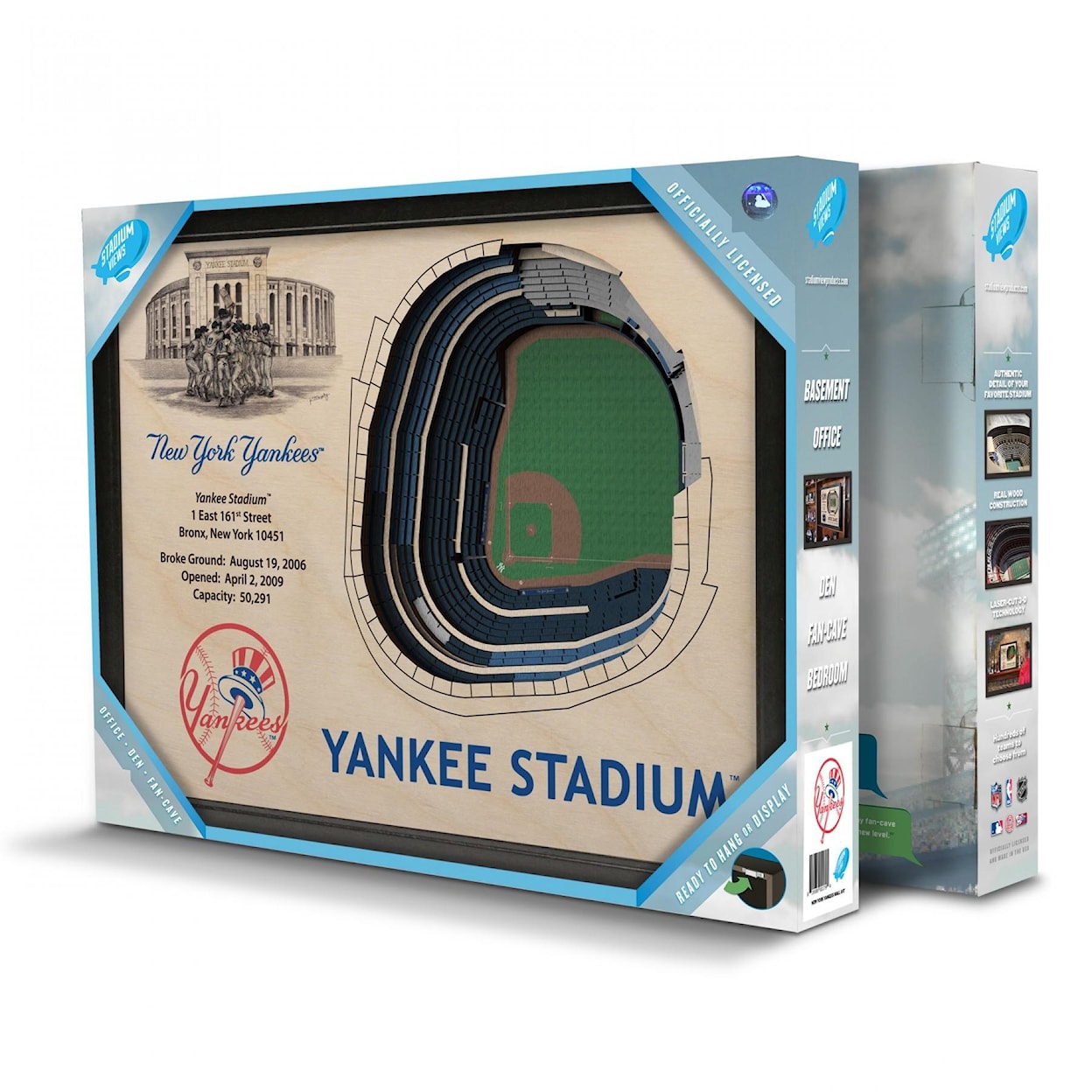 StadiumViews Wall Art NEW YORK YANKEES STADIUMVIEW 3D WALL ART - Y