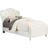 Full Upholstered Bed with Tufting