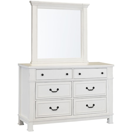 Youth Dresser and Mirror Set