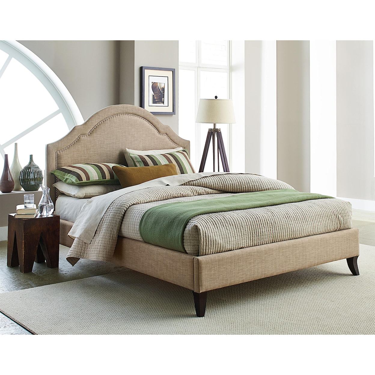 Standard Furniture Simplicity King Upholstered Platform Bed
