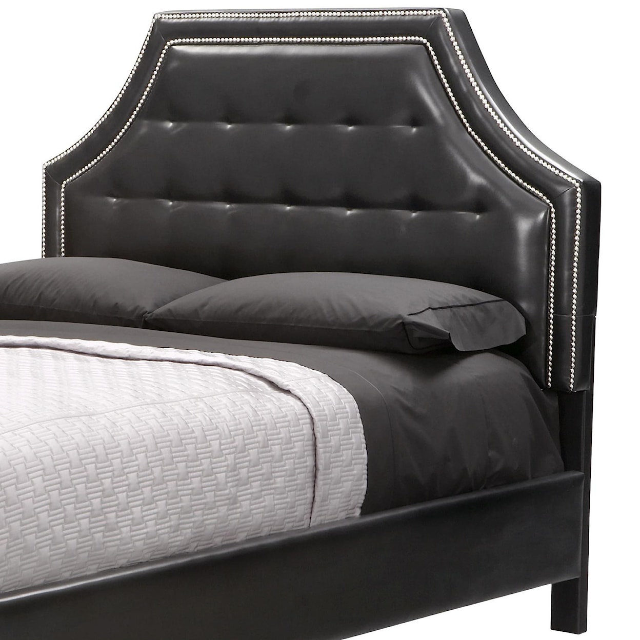 Standard Furniture Wilshire Boulevard Queen Upholstered Black Headboard