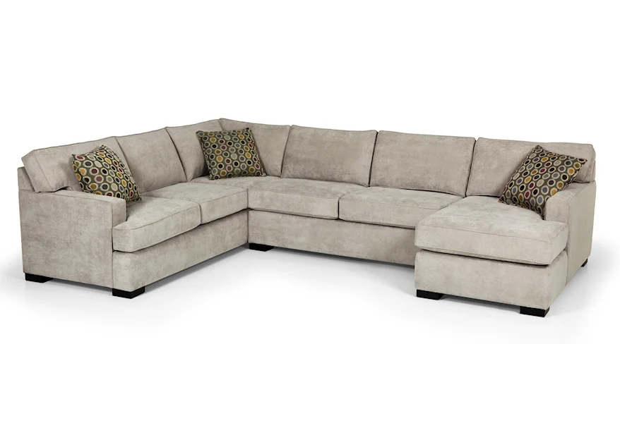 146 Four Piece Sectional Sofa w/ LAF Chaise by Sunset Home at Sadler's Home Furnishings