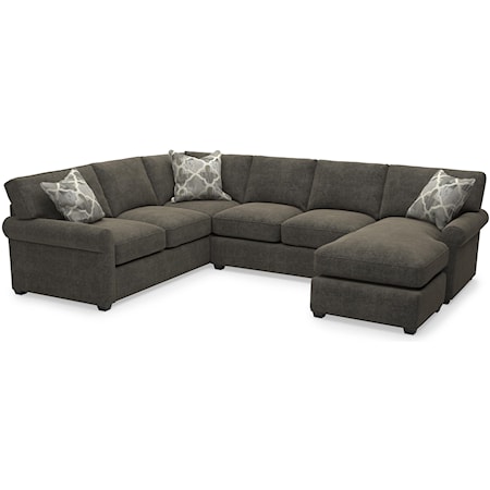 Asa Transitional 2 Piece Sectional w/Chaise