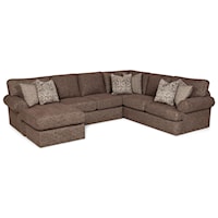 5-Seat U-Shape Sectional Sofa with Left Chaise Lounge