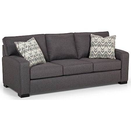 Contemporary Sofa with Arching Track Arms