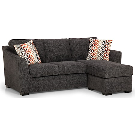 Casual Sofa Chaise with Reversible Storage Chaise