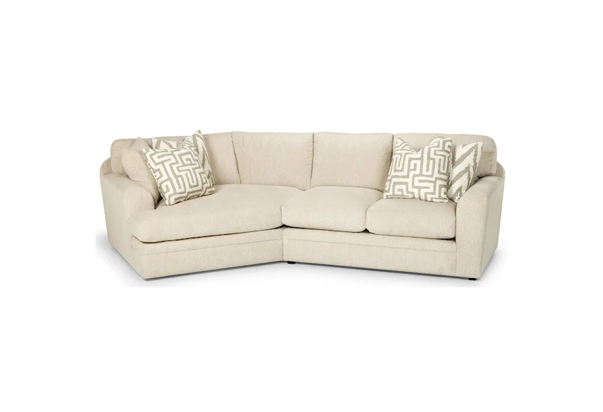 429 Two Piece Sectional Sofa w/ LAF Cuddler by Stanton at Wilson's Furniture