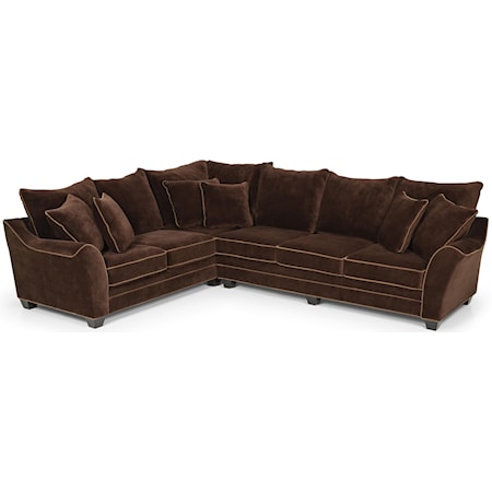 Sectional Sofa w/ Pillow Back
