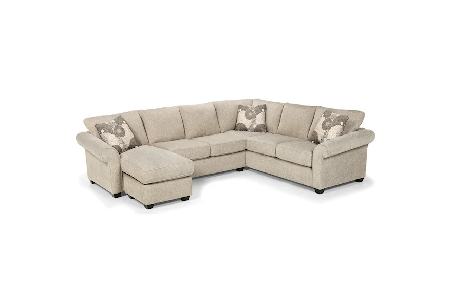 464 5-Seat Sectional Sofa w/ LAF Chaise Lounge by Stanton at Wilson's Furniture
