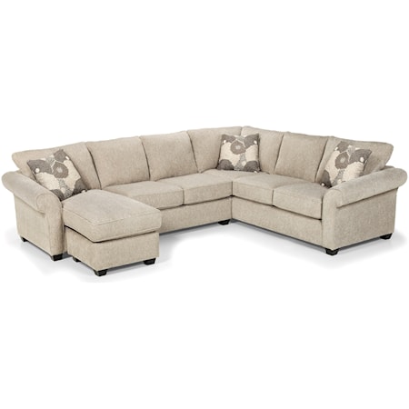 5-Seat Sectional Sofa w/ LAF Chaise & Storag