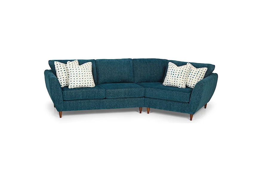 29659 2-Piece Sectional Sofa w/ RAF Cuddler by Sunset Home at Sadler's Home Furnishings
