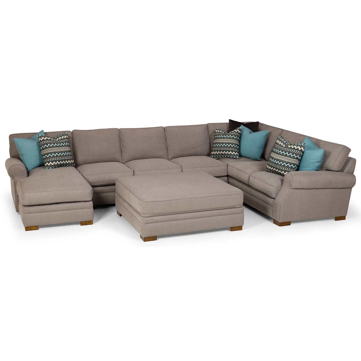 Sunset Home 525 6-Seat Sectional Sofa w/ LAF Chaise