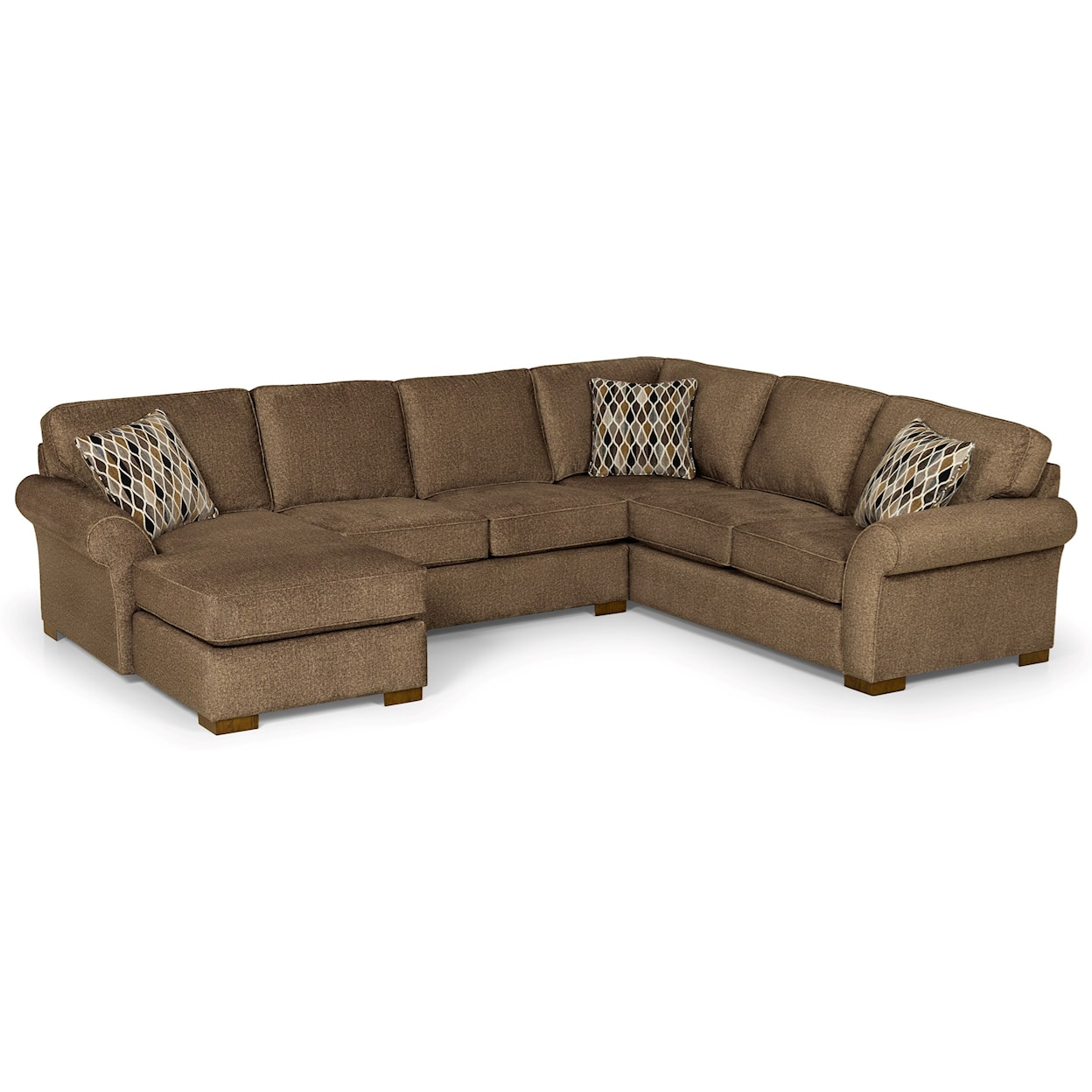 Sunset Home 29662 5-Seat Sectional Sofa w/ LAF Chaise & Storag