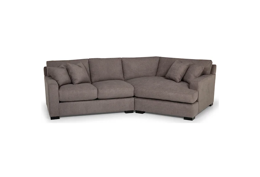 571 3-Seat Sectional Sofa w/ RAF Cuddler by Stanton at Wilson's Furniture