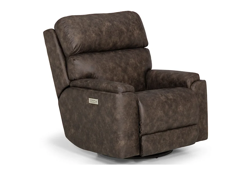 823 Power Swivel Glider Recliner w/ Pwr Head by Sunset Home at Sadler's Home Furnishings
