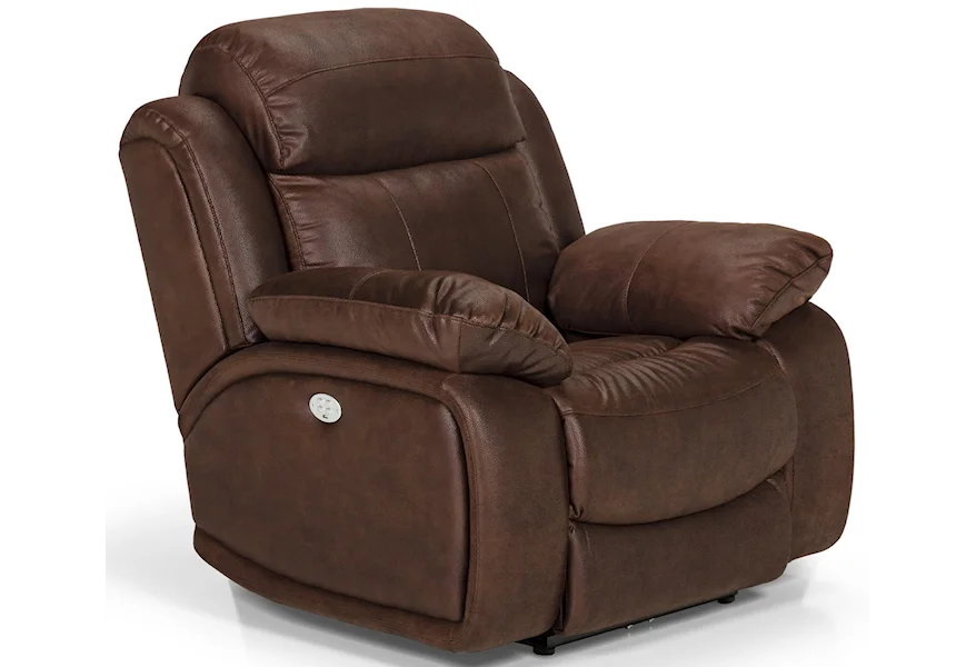 21068 Power Reclining Chair w/ Pwr Head & Lumbar by Sunset Home at Sadler's Home Furnishings