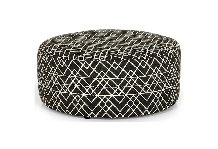 900 Large Round Ottoman by Sunset Home at Sadler's Home Furnishings