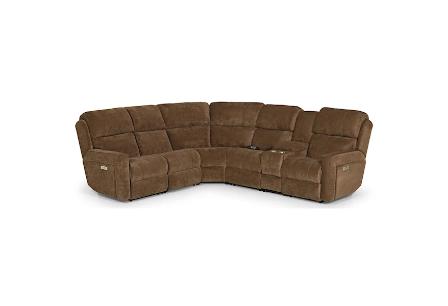 945 Power Reclining Sectional Sofa by Sunset Home at Sadler's Home Furnishings