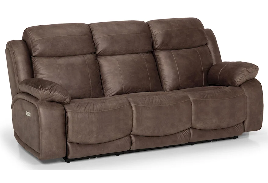 953 Power Headrest and Lumbar Reclining Sofa by Stanton at Rife's Home Furniture