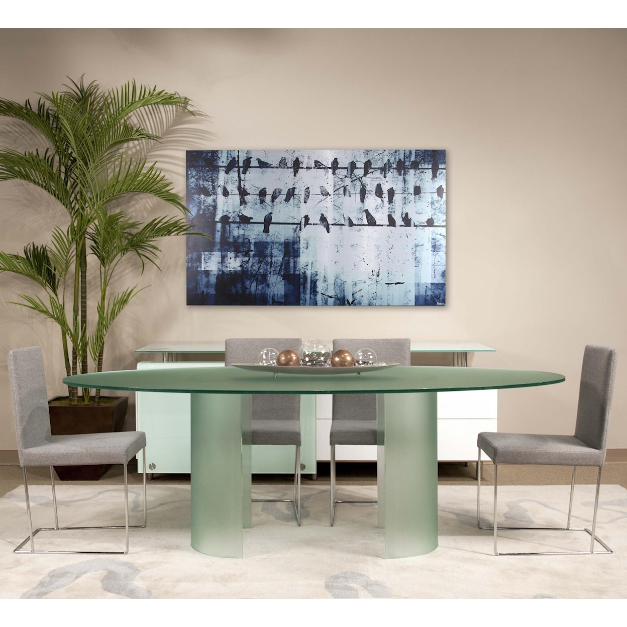 Essentials for Living Ritz Glacier Dining Table