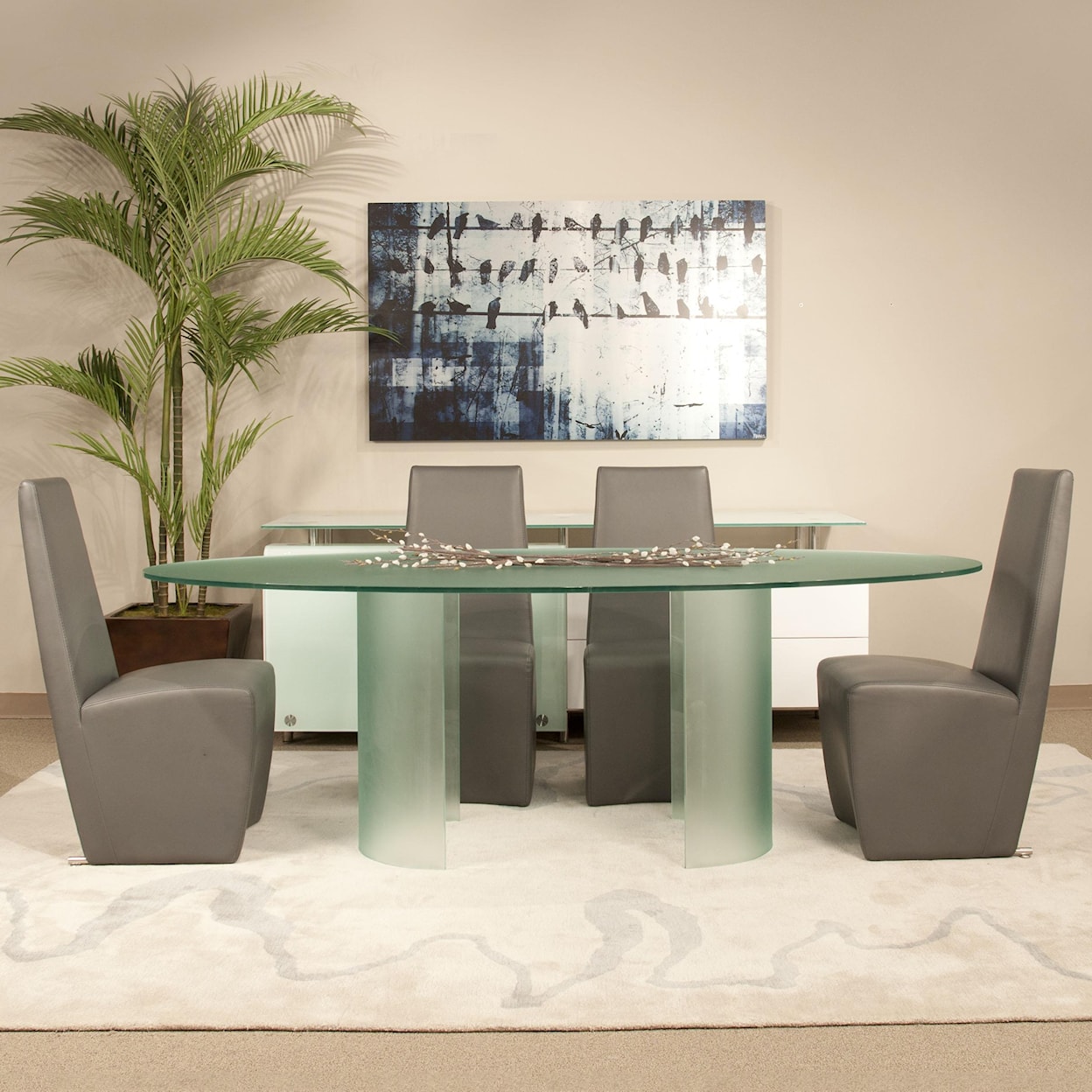 Essentials for Living Ritz Glacier Dining Table