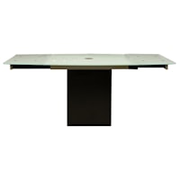 Quadrato Dining Table with Frosted Glass Top