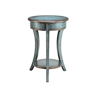 Round Accent Table Curved Legs