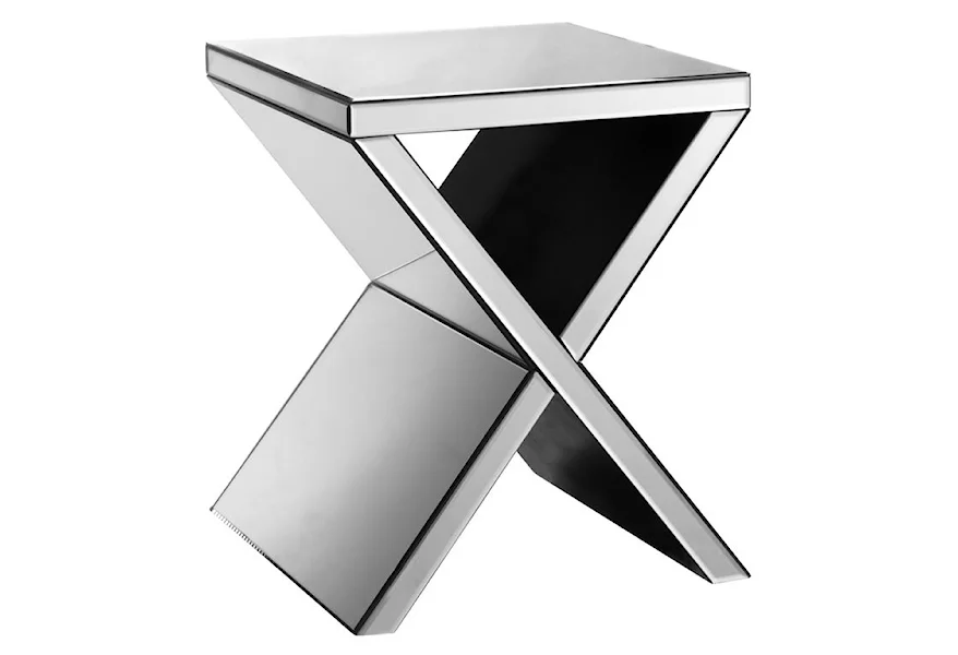Accent Tables Mirrored Corner Table by Stein World at Pedigo Furniture