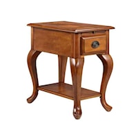 1-Drawer Chairside table in golden honey