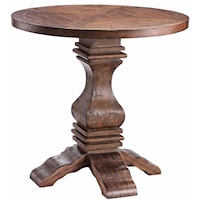 Round Pedestal Accent Table